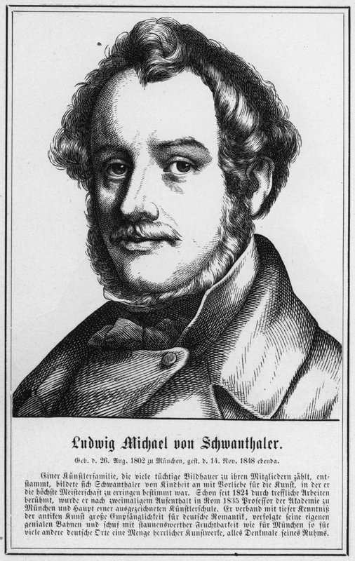 Ludwig Michael von Schwanthaler (gravering) af German School