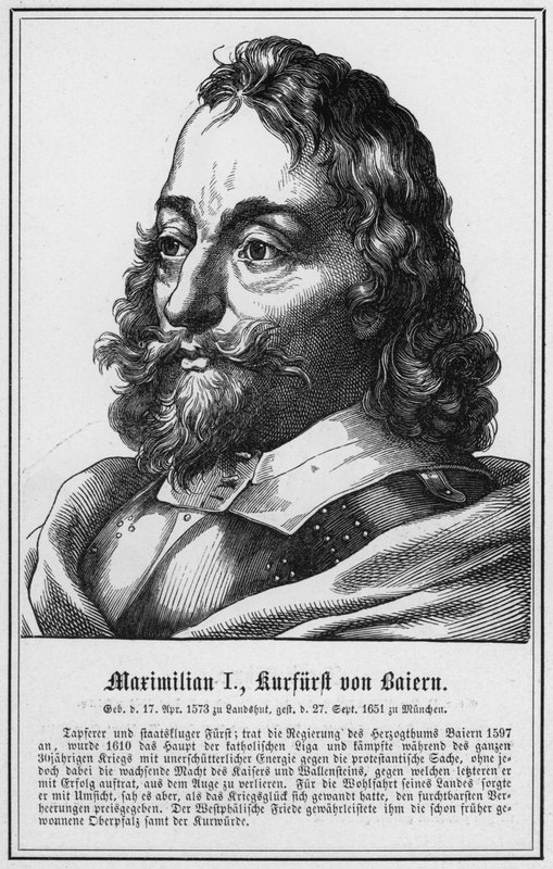 Maximilian I, kurfyrst af Bayern (gravering) af German School