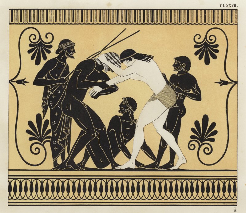 Peleus og Atalanta brydning af German School