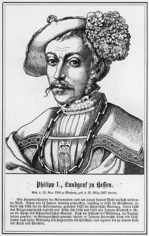 Philip I, Landgrave of Hessen (gravering) af German School