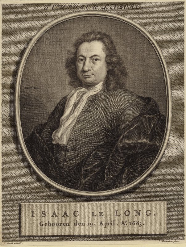 Portræt af Isaac le Long af German School