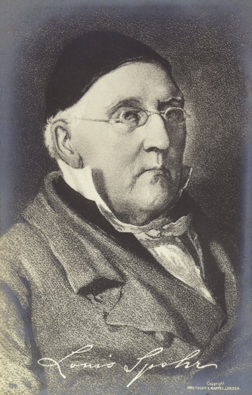 Portræt af Louis Spohr af German School