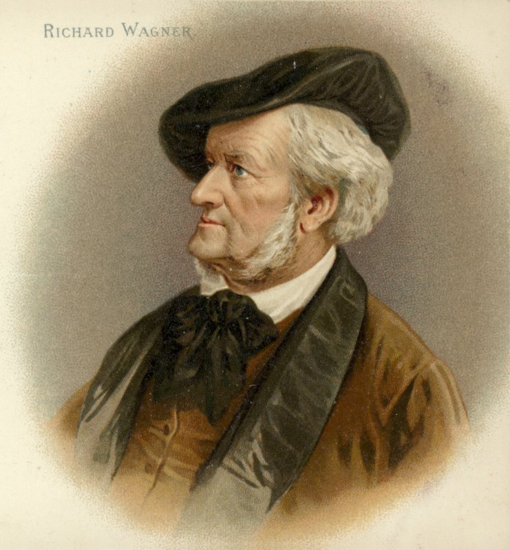 Portræt af Richard Wagner af German School