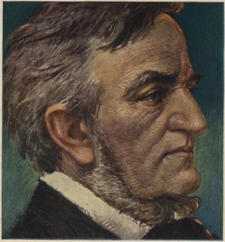 Portræt af Richard Wagner af German School