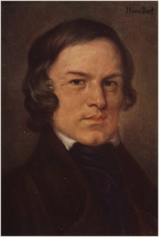 Portræt af Robert Schumann af German School