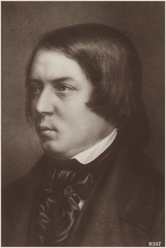 Portræt af Robert Schumann af German School