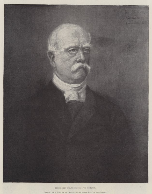 Prins Otto Eduard Leopold von Bismarck (gravering) af German School