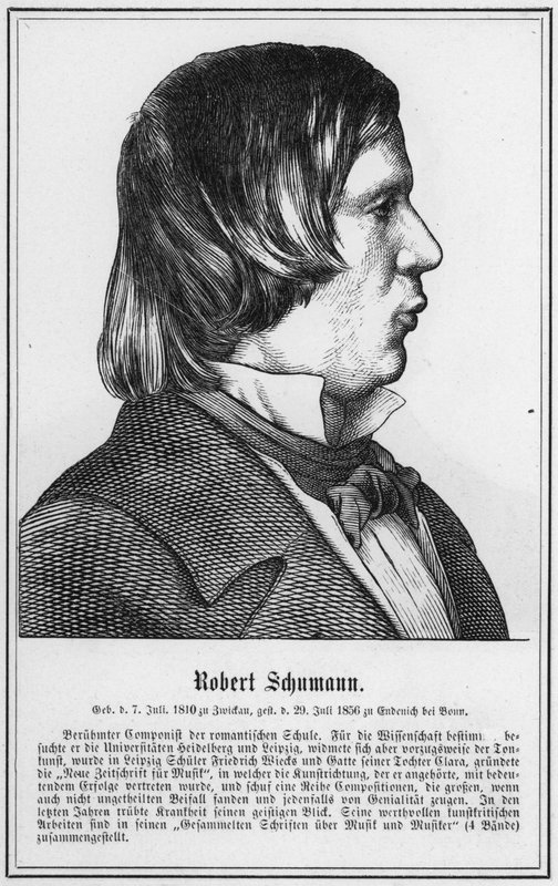 Robert Schumann (gravering) af German School