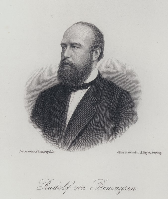 Rudolf von Bennigsen, tysk politiker (gravering) af German School