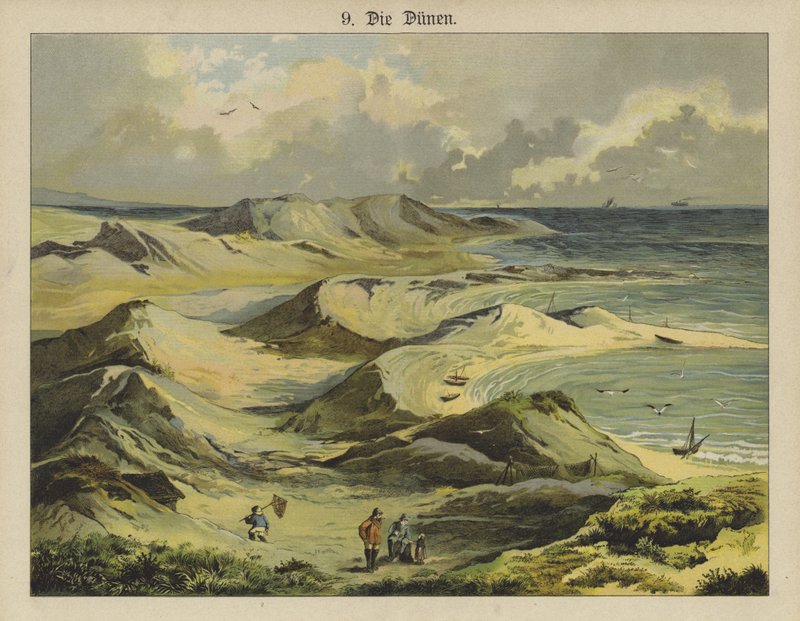Sandklitter (farve litho) af German School