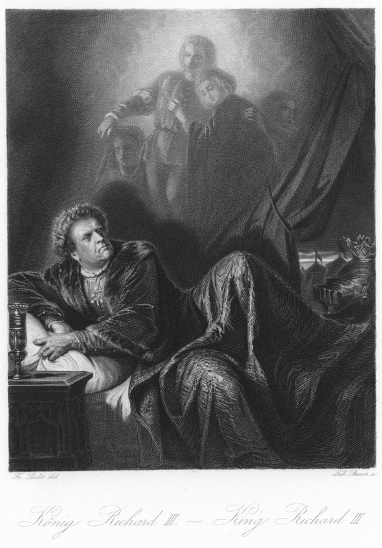 Scene fra kong Richard III af German School