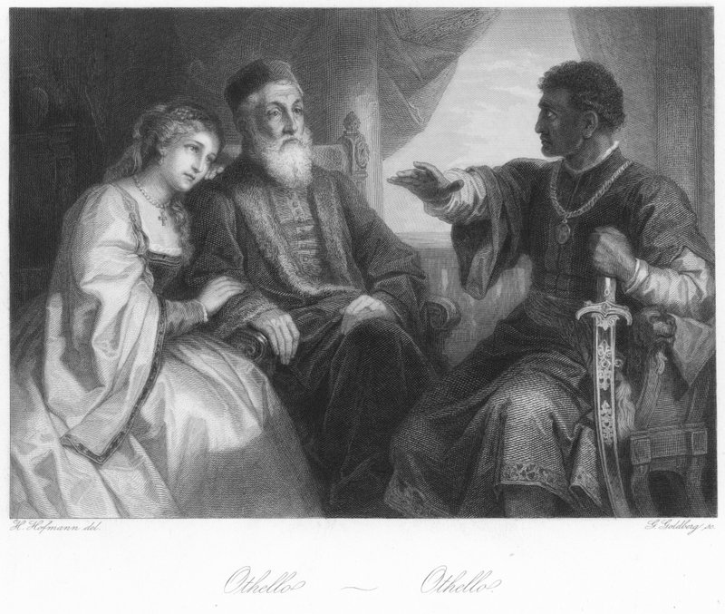 Scene fra Othello af German School