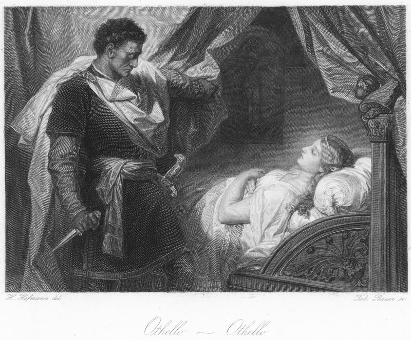 Scene fra Othello af German School