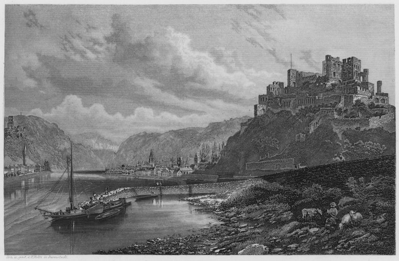St Goar (gravering) af German School