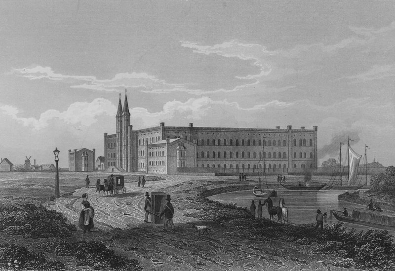 Bethanien Hospital, Berlin (stålgravering) af German School