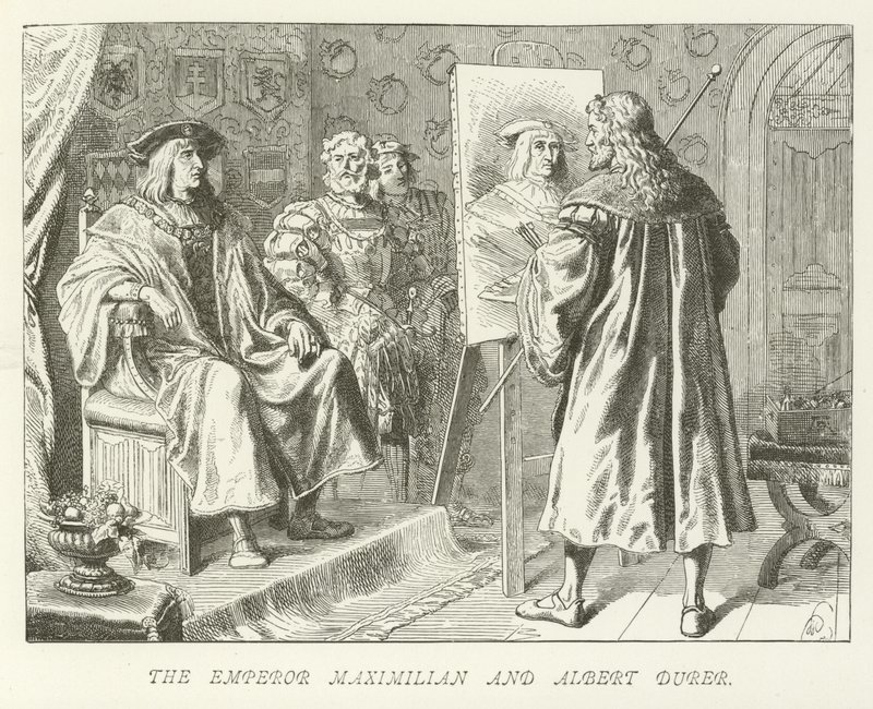 Kejser Maximilian og Albert Durer af German School