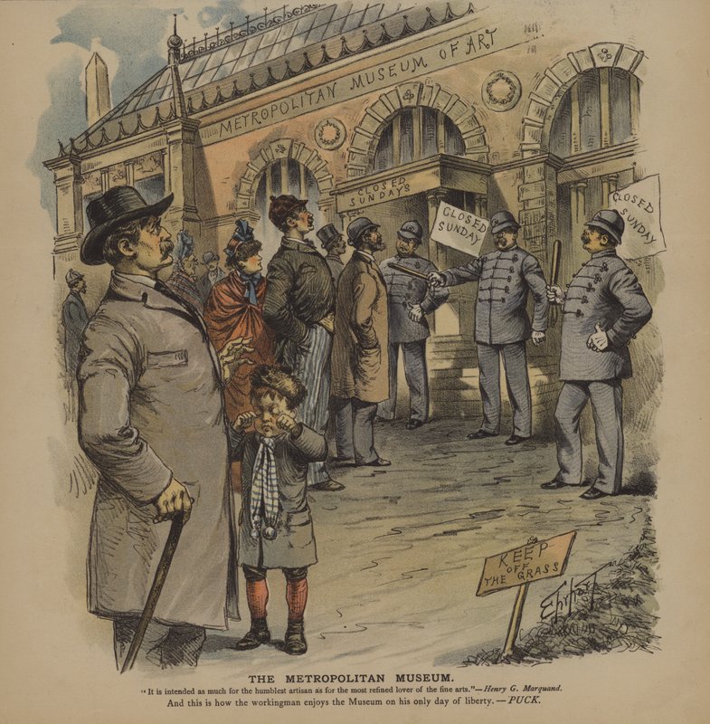 The Metropolitan Museum (farve litho) af German School