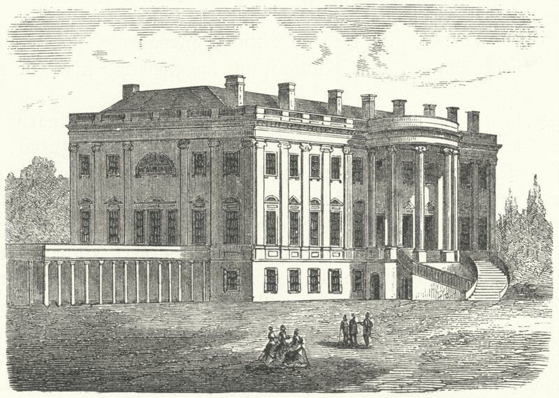Det Hvide Hus, Washington DC (gravering) af German School