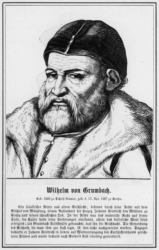 Wilhelm von Grumbach (gravering) af German School