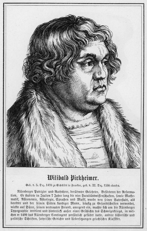 Willibald Pirckheimer (gravering) af German School
