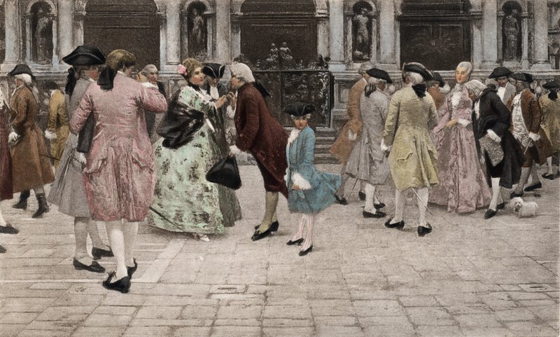 Promenaden af Giacomo Favretto