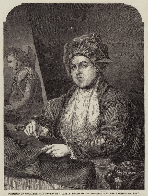 Portræt af gravøren Woollett; for nylig tilføjet til Samlingen i Nationalgalleriet af Gilbert Stuart
