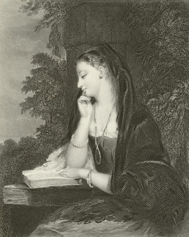 Jomfru meditation af Gilbert Stuart Newton