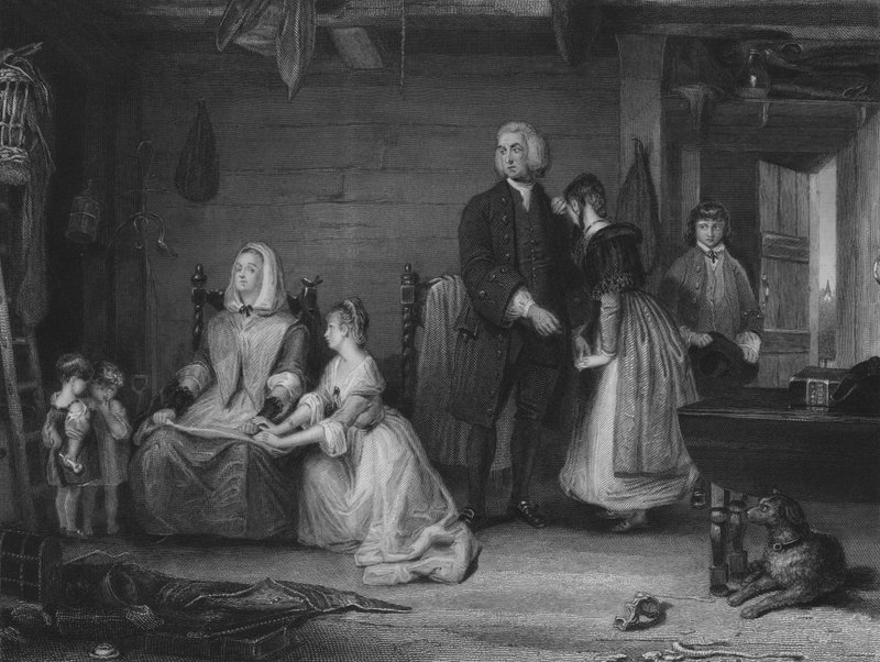 Præsten fra Wakefield af Gilbert Stuart after Newton