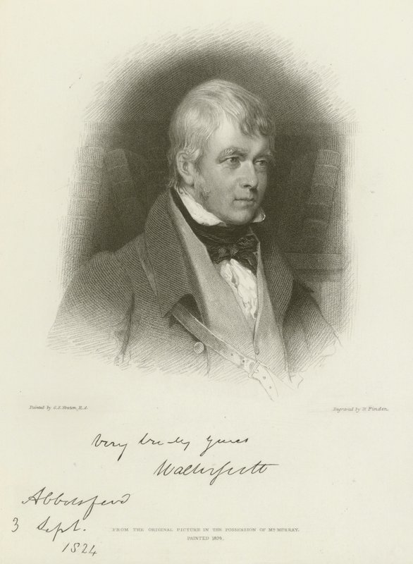 Sir Walter Scott af Gilbert Stuart Newton