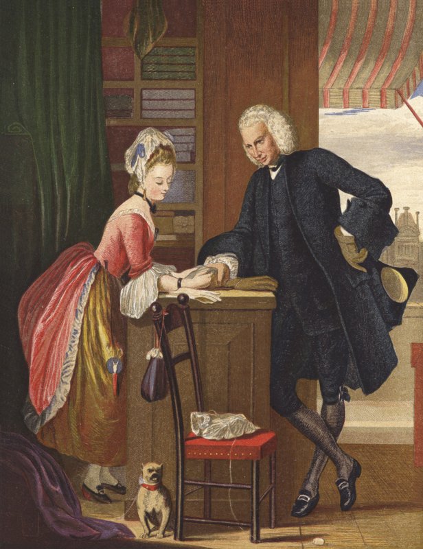 Yorick og Grisette af Gilbert Stuart Newton