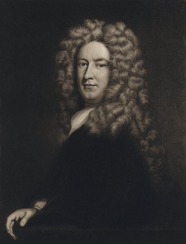 Sir Samuel Garth (litho) af Godfrey (after) Kneller