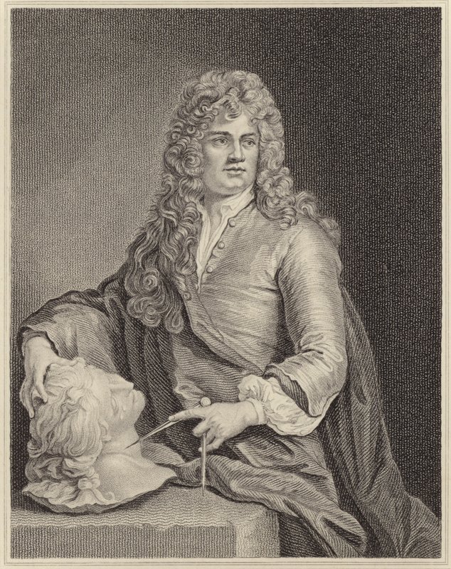 Grinende Gibbons af Godfrey Kneller