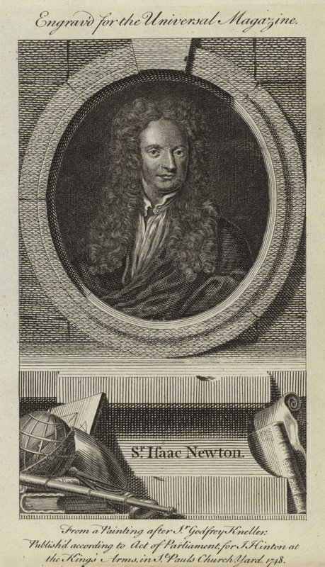 Sir Isaac Newton af Godfrey Kneller
