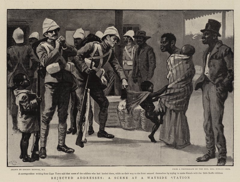 Afviste adresser, en scene ved en vejsidestation af Gordon Frederick Browne