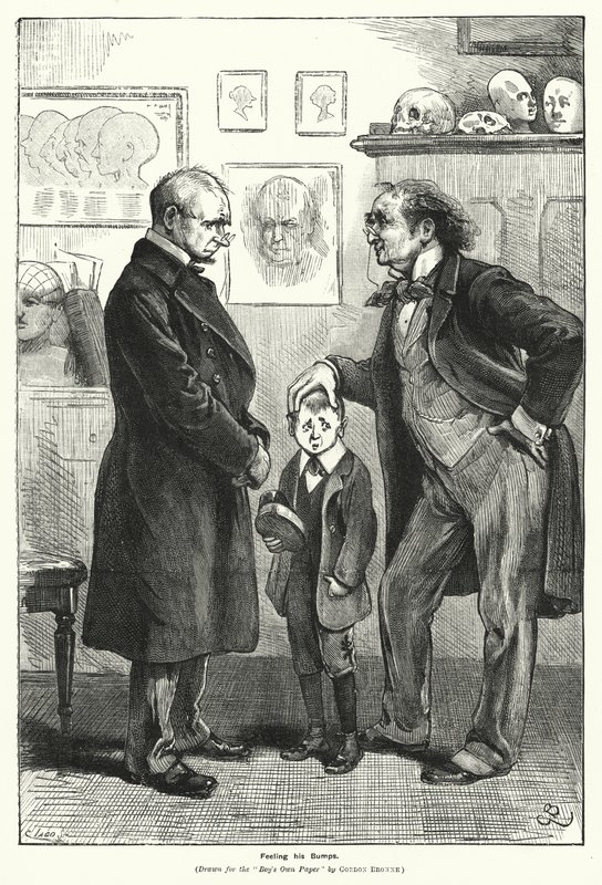 Føler hans stød (gravering) af Gordon Frederick (after) Browne
