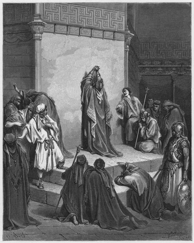 Gustave Dore Bibelen: David sørger over Absaloms død af Gustave Dore