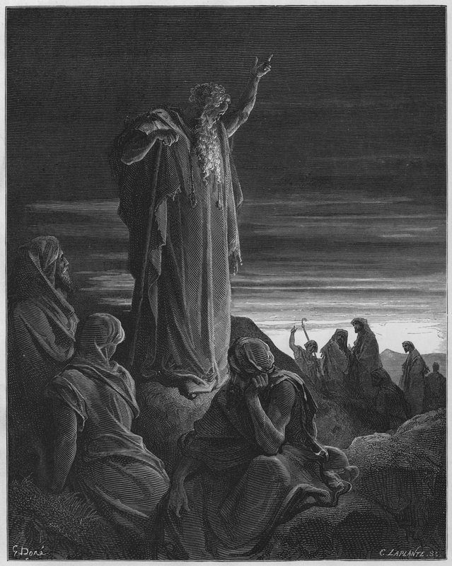 Gustave Dore Bibelen: Ezekiel profeterer af Gustave Dore