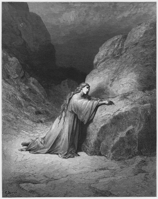 Gustave Dore Bibelen: Maria Magdalene angrende af Gustave Dore
