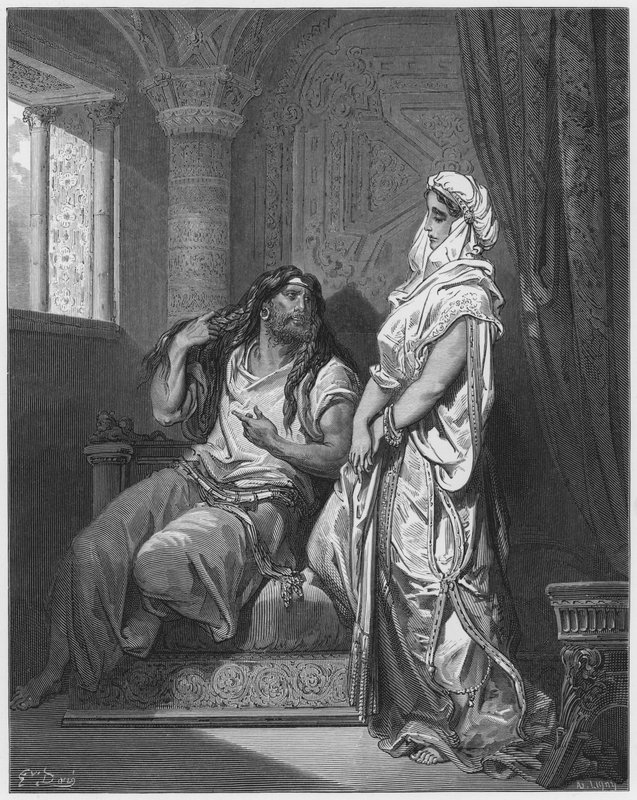 Gustave Dore Bibelen: Samson og Delila af Gustave Dore