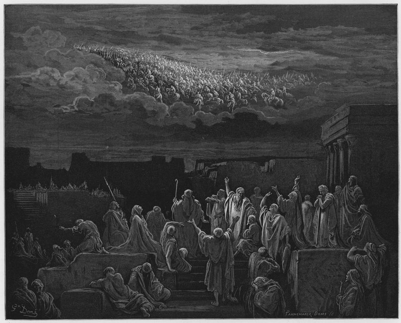 Gustave Dore Bibelen: Hærens åbenbaring i himlen af Gustave Dore