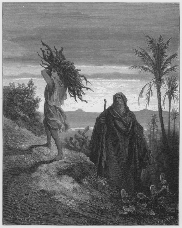 Gustave Dore Bibelen: Prøvelsen af Abrahams tro af Gustave Dore