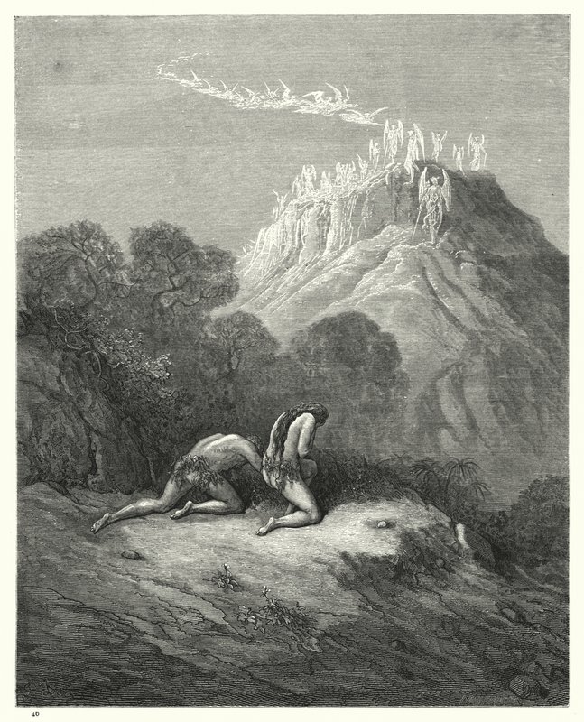 Illustration af Gustave Dore til Milton