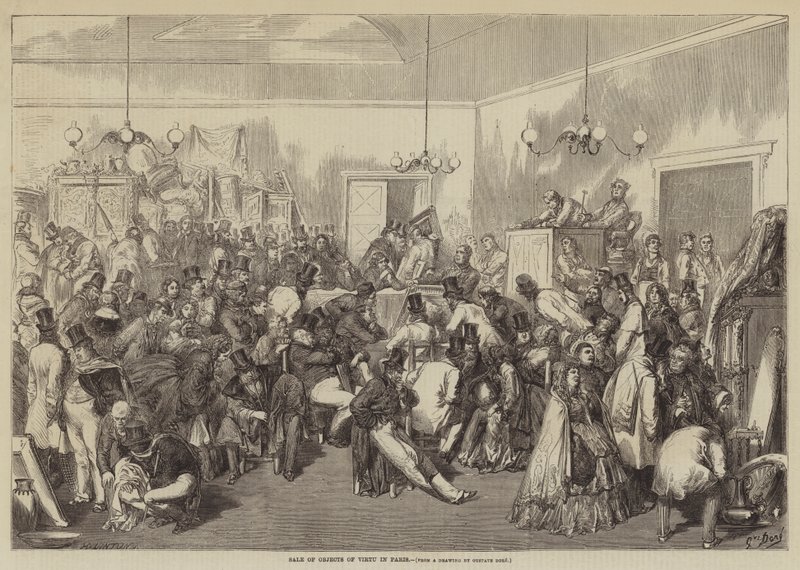 Salg af Objects of Virtu i Paris af Gustave Dore