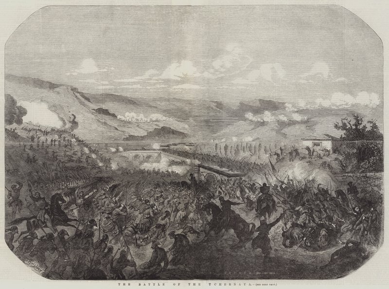 Slaget ved Tchernaya af Gustave Dore