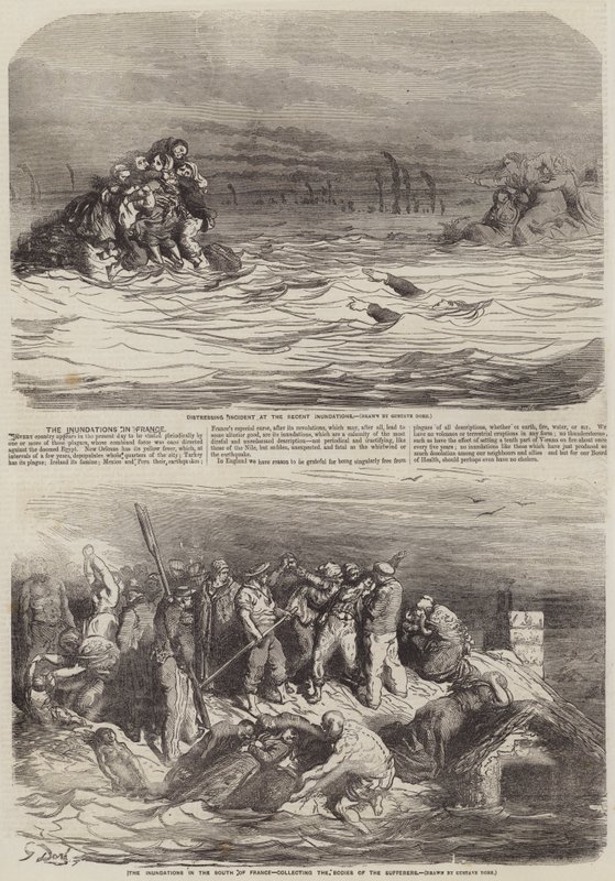 Oversvømmelserne i Frankrig af Gustave Dore