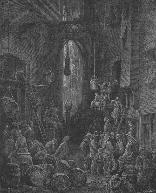 Sainte-Catherine lægger til af Gustave after Dore