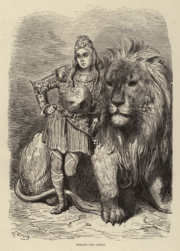 Mitaine og Oghris af Gustave after Dore