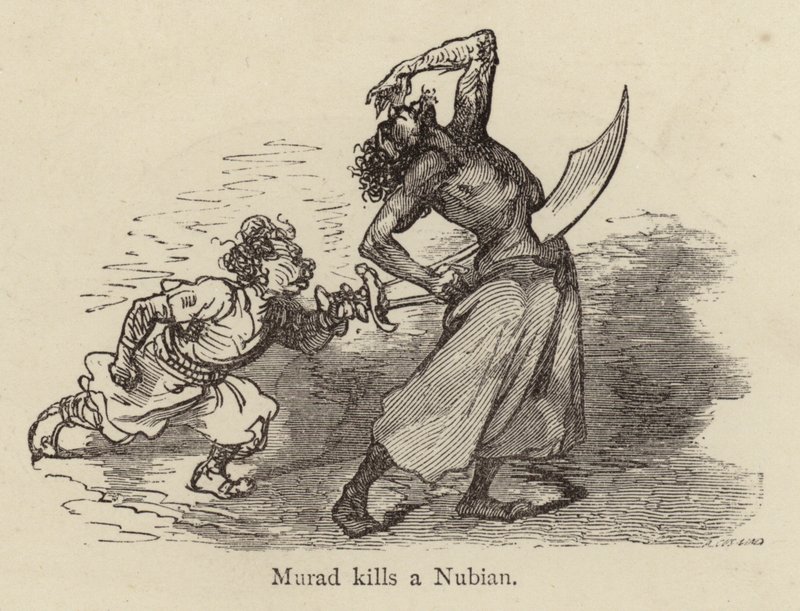 Murad dræber en nubian af Gustave after Dore