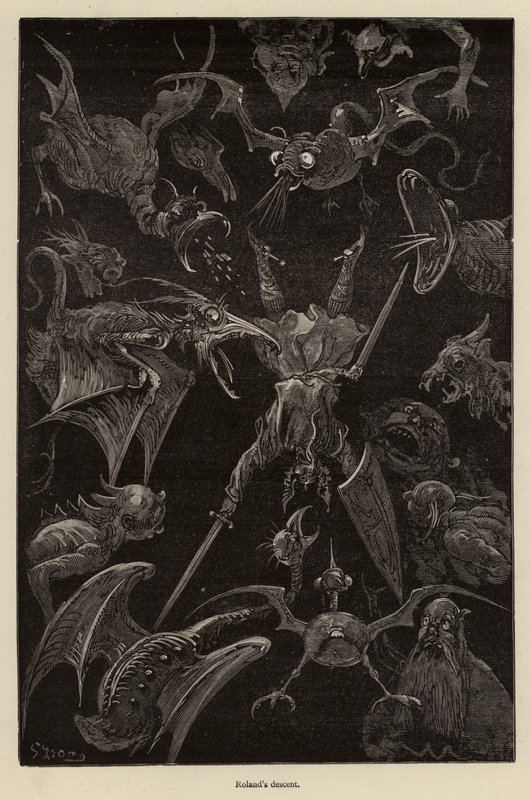 Rolands afstamning af Gustave after Dore