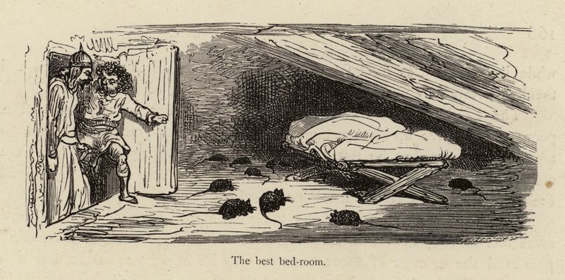 Det bedste soveværelse af Gustave after Dore